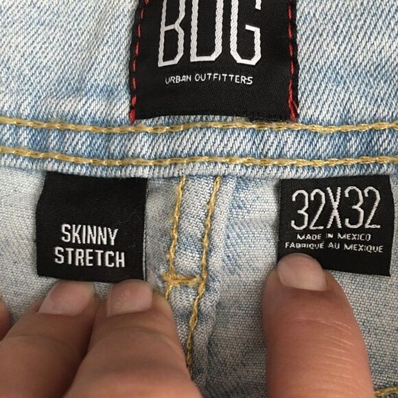 BOG Skinny Stretch Jeans size W32 L32 - Picture 3 of 6